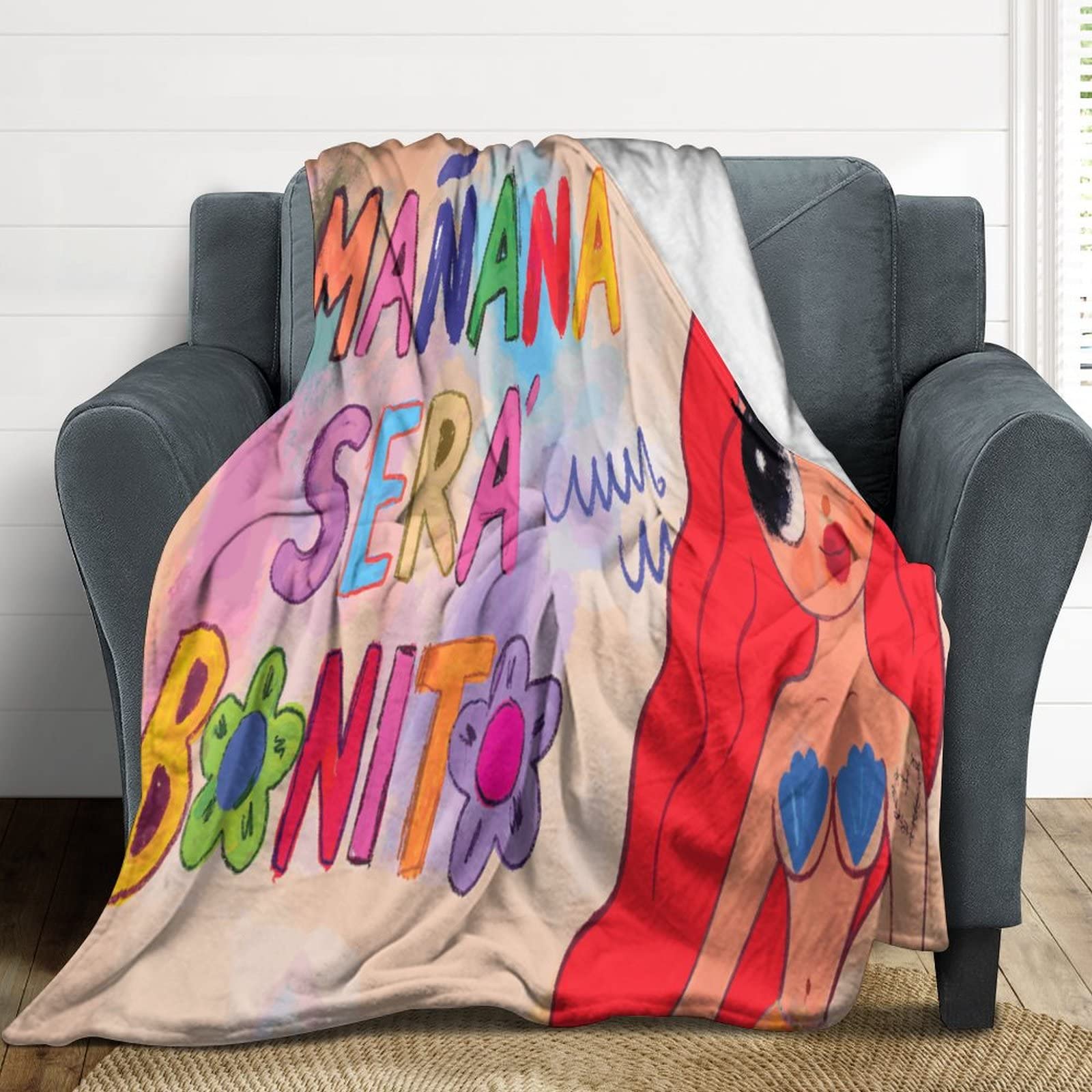 Amazon｜Funny Fans ブランケット Manana Seraカツオブランケット